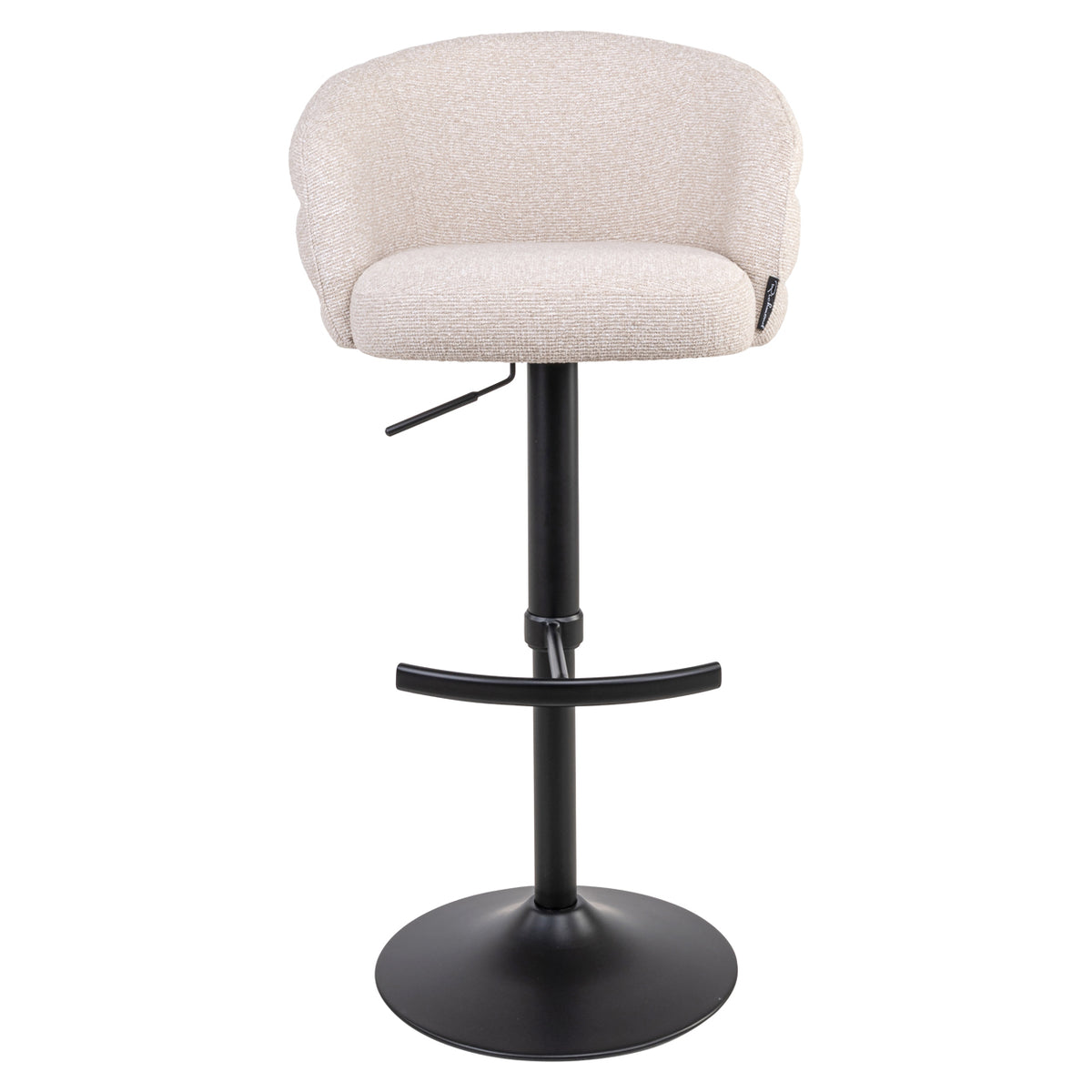 Tabouret de bar Nikki biscotti pivotant ignifugé