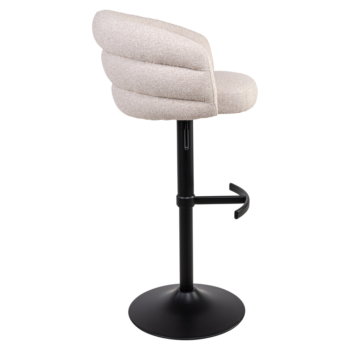 Tabouret de bar Nikki biscotti pivotant ignifugé