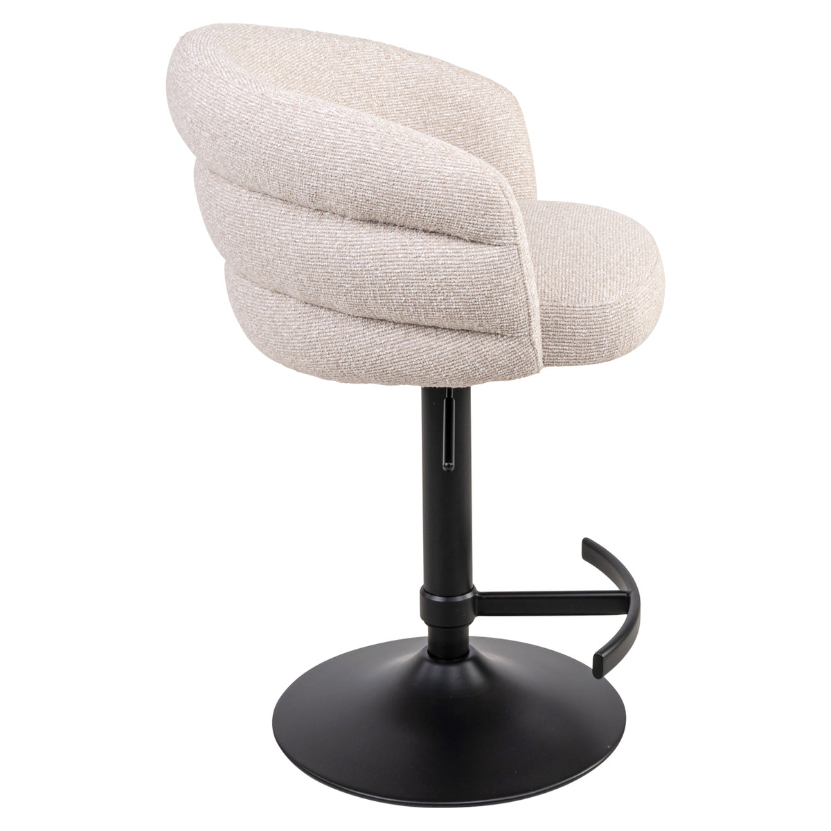 Tabouret de bar Nikki biscotti pivotant ignifugé