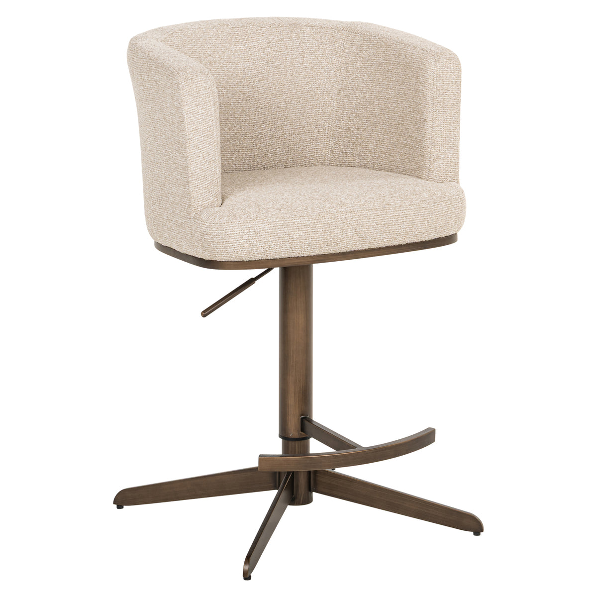 Chaise de bar Cheyenne biscotti pivotante