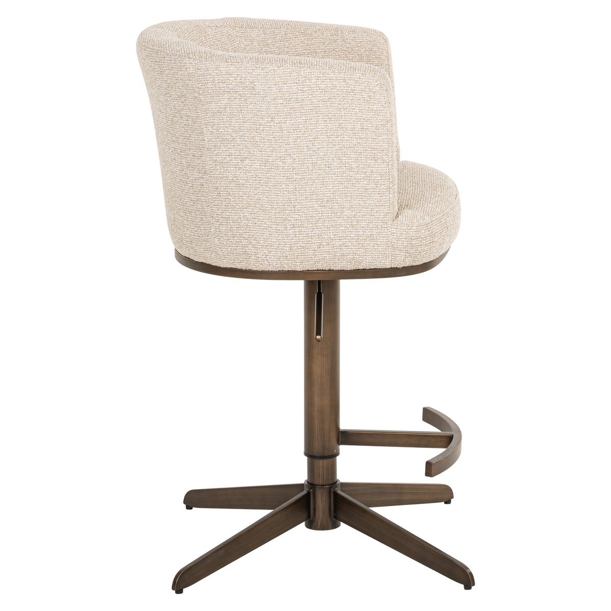 Chaise de bar Cheyenne biscotti pivotante