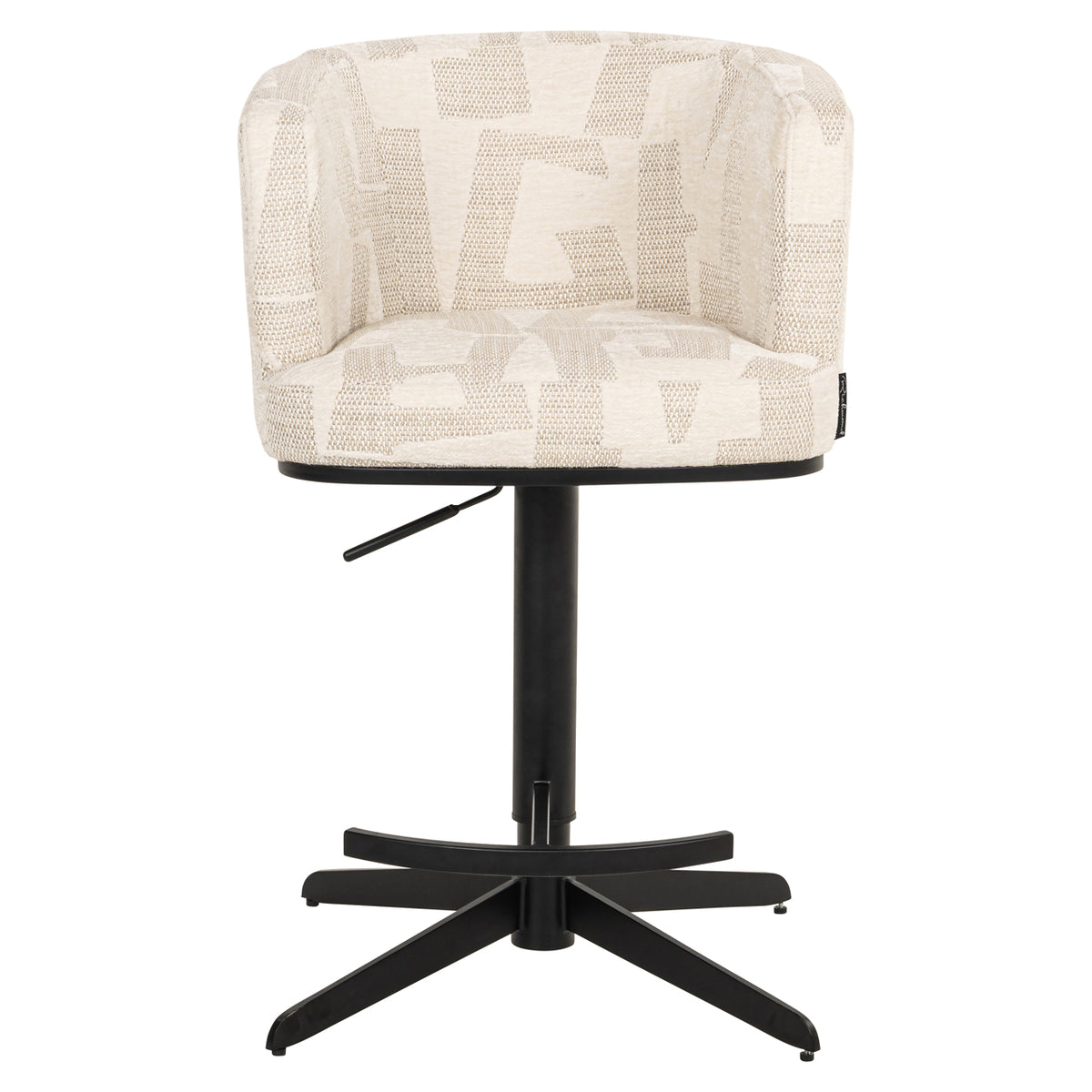 Barstuhl Cheyenne beige graffic drehbar
