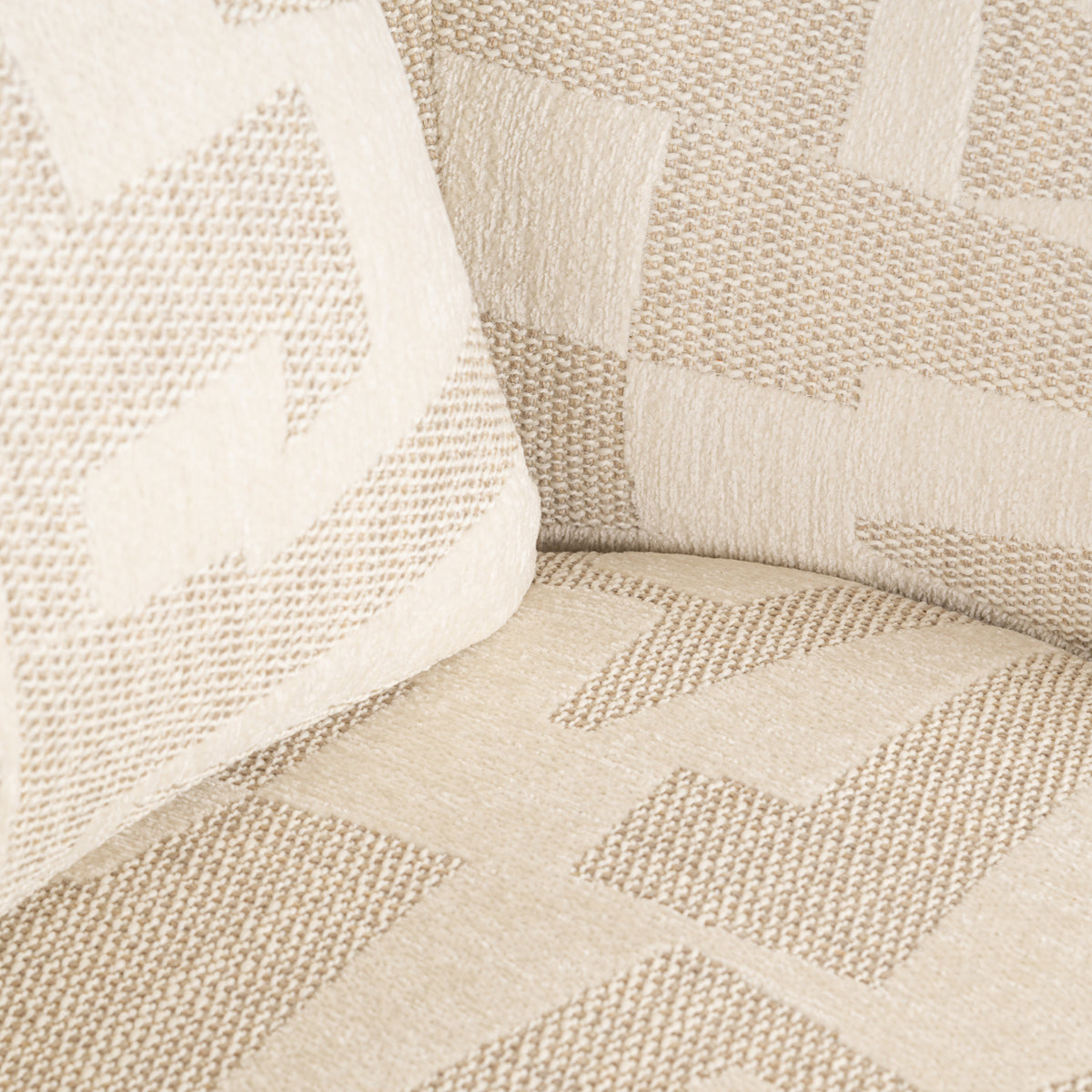 Lounge stoel Tuscany beige graffic