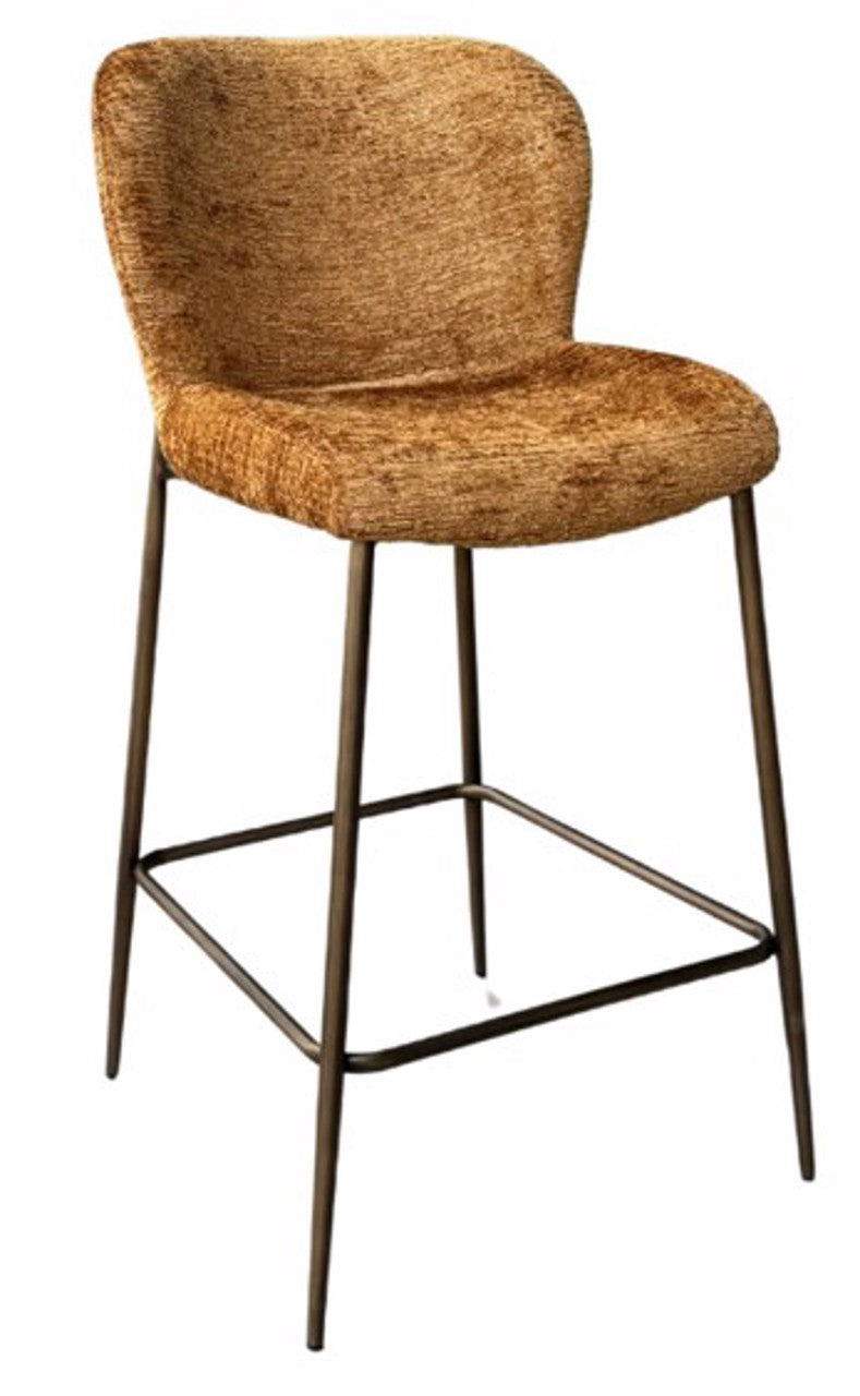 Chaise de comptoir Odarby cognac fusion