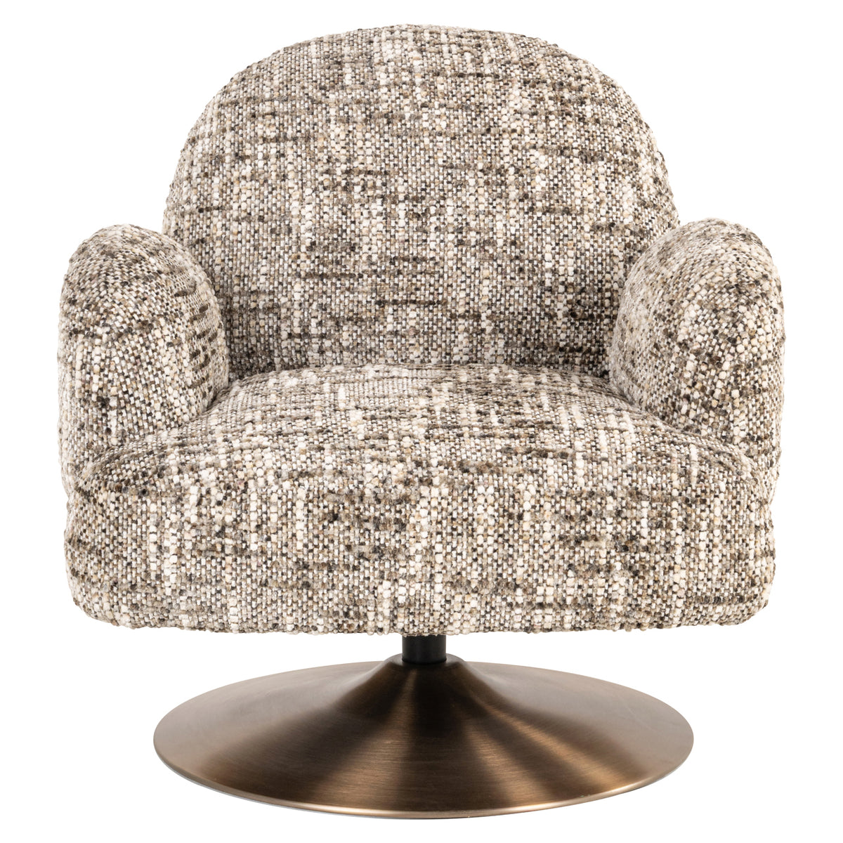 Fauteuil lounge Kagney marron pivotant omara