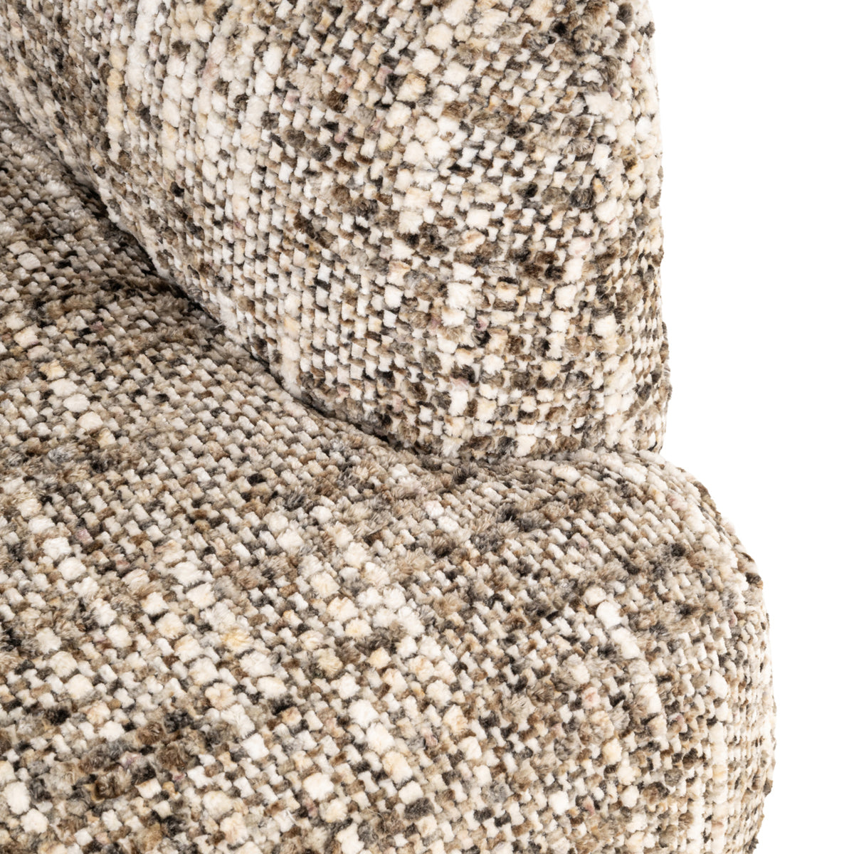 Fauteuil lounge Kagney marron pivotant omara