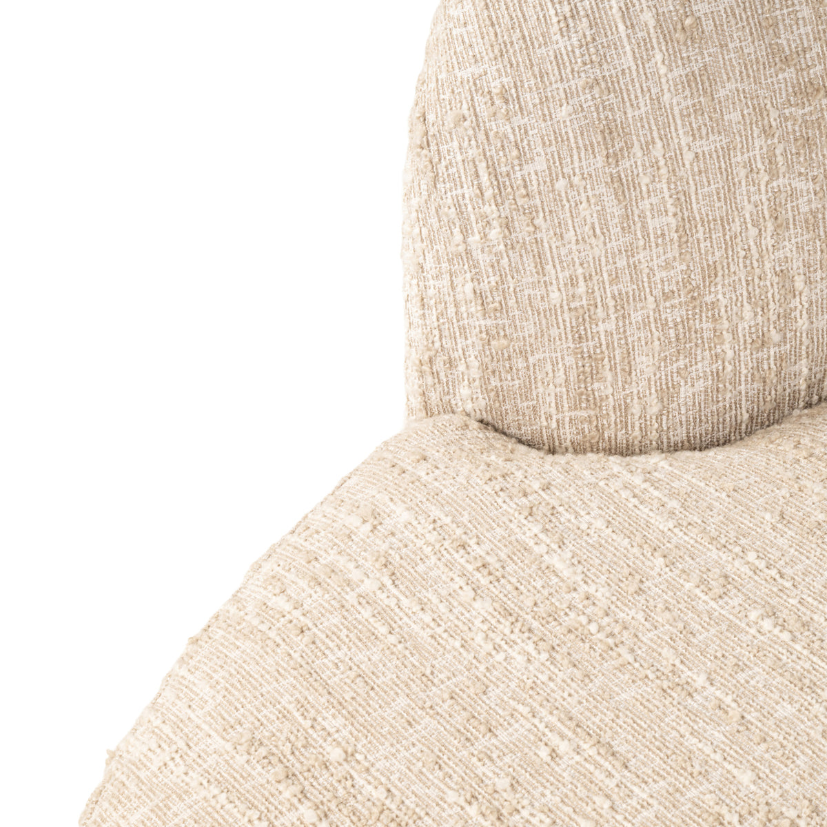 Canapé Pandora beige angora lounge gauche