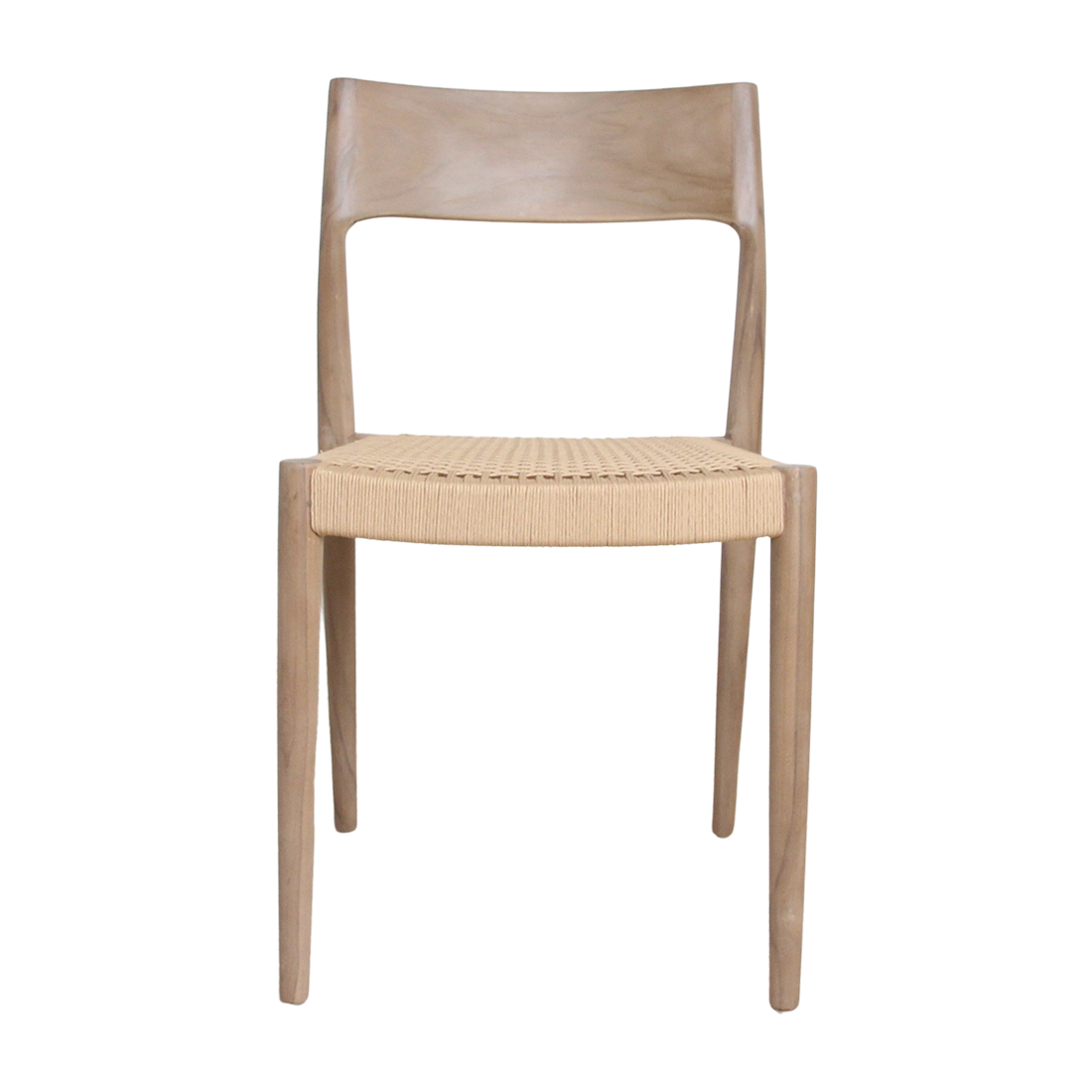 Freya light teak garden chair - Natural (set of 2)