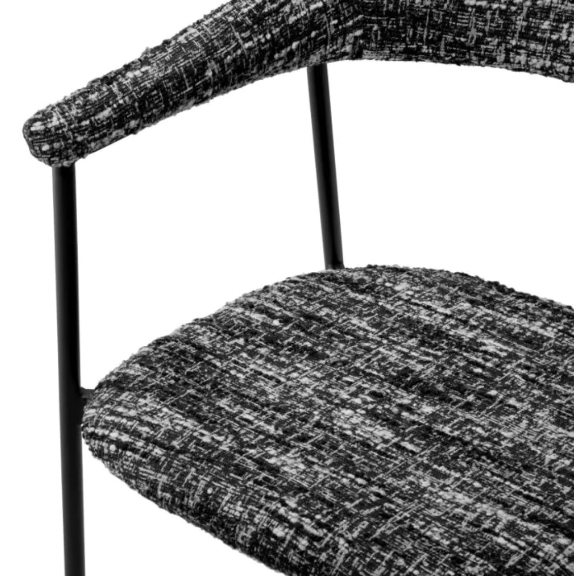 Dining chair Eichholtz Julio Bouclé sonata black