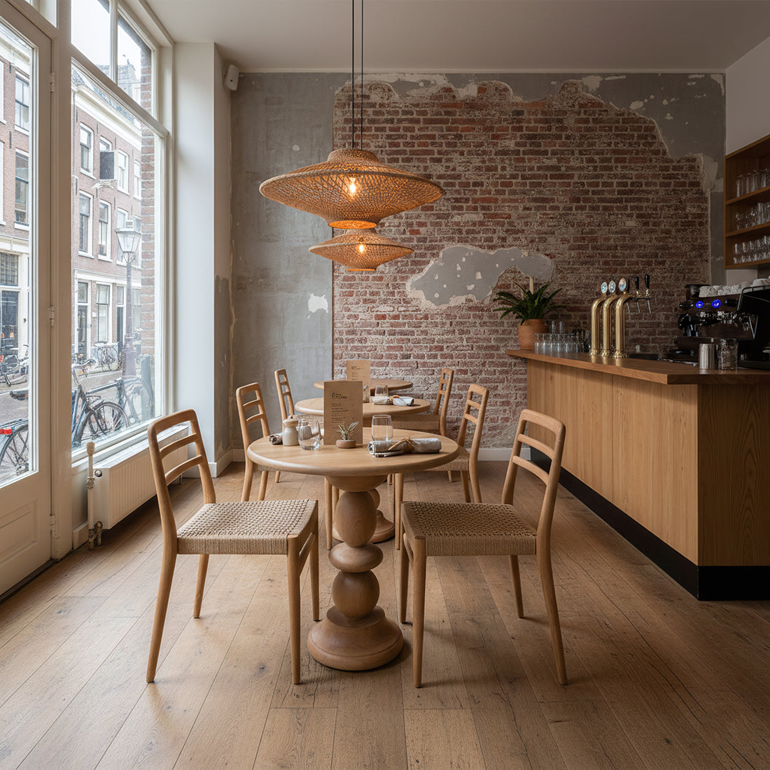 Teak garden bistro table - Ø 69 cm