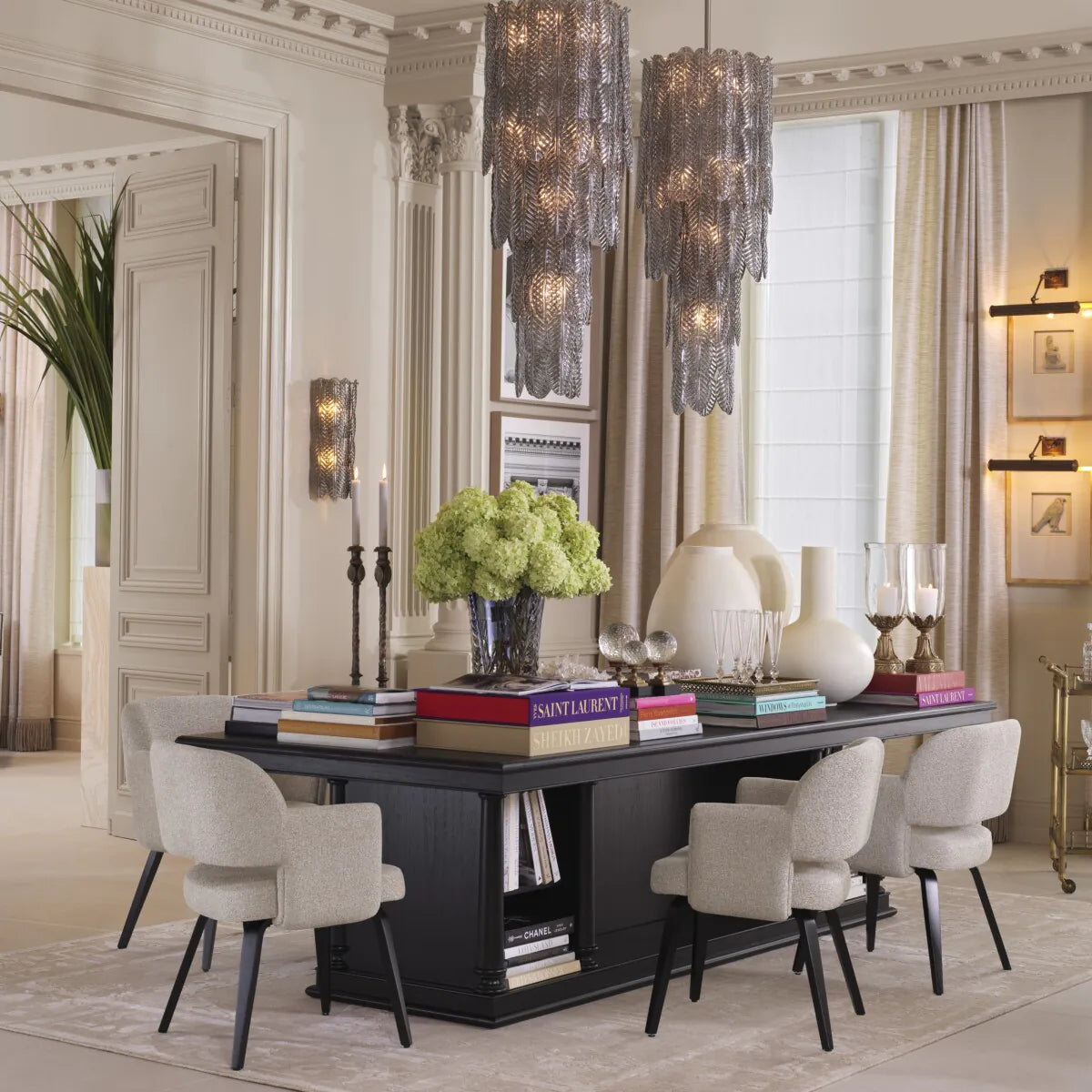 The MET x Eichholtz dining room table Center Library
