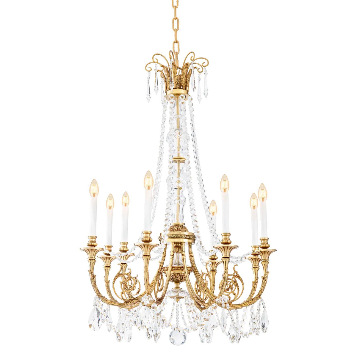 the MET x Eichholtz chandelier Duvaux