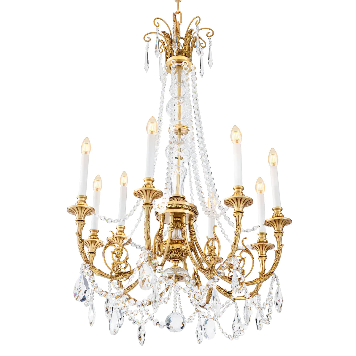 the MET x Eichholtz chandelier Duvaux