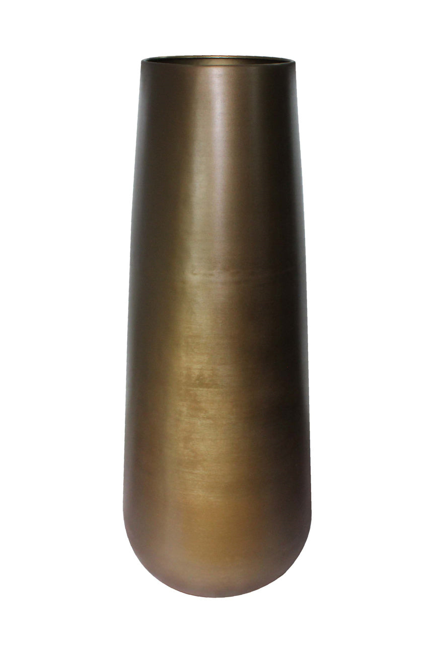 Kenza vase antique brass large