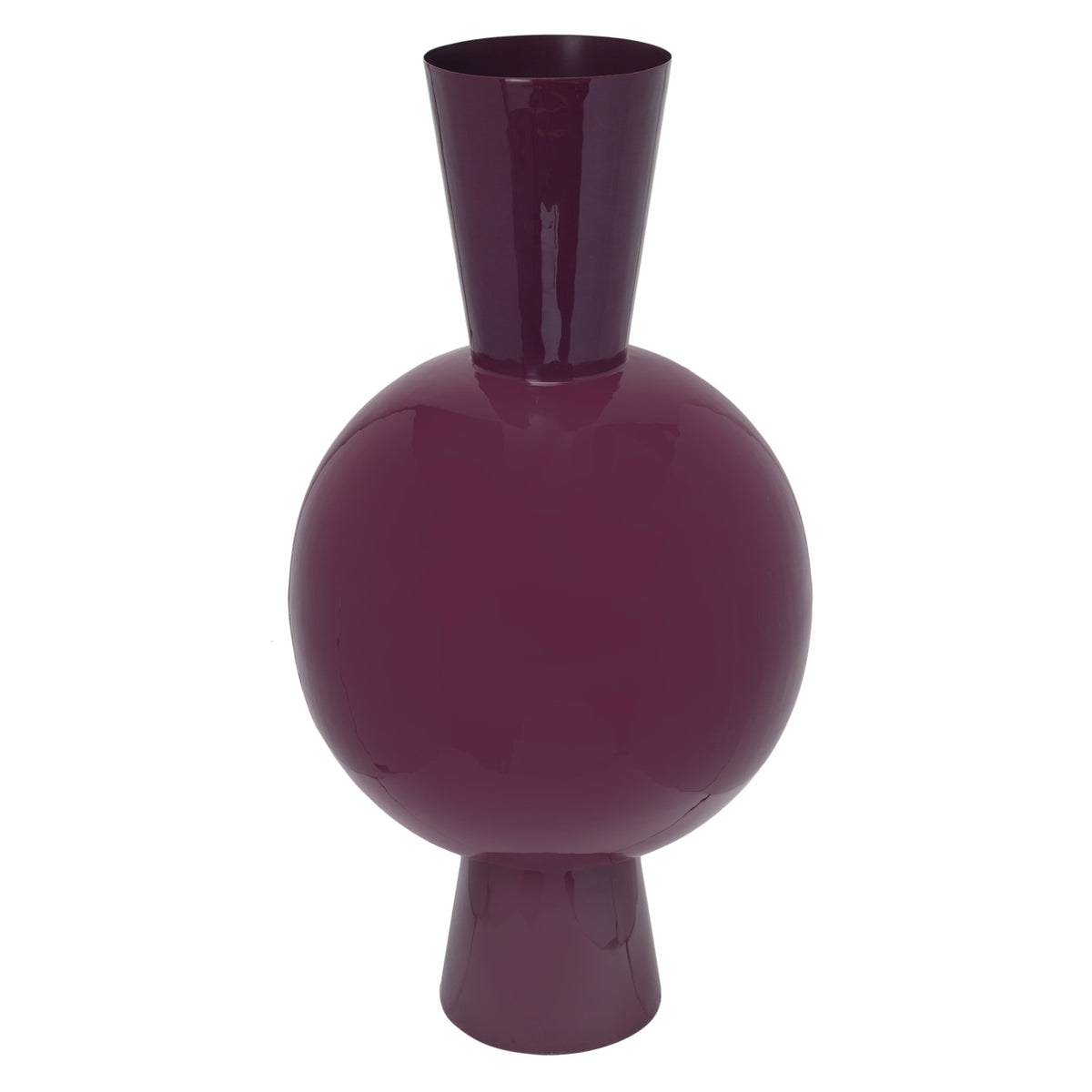 Vase Avine burgunderrot