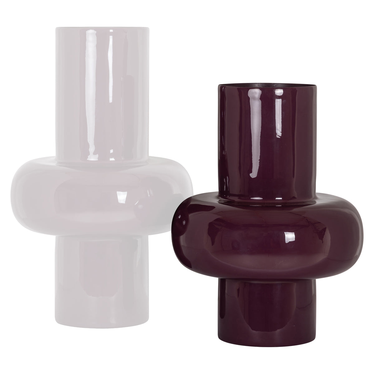 Vase Ashlyn bordeaux petit