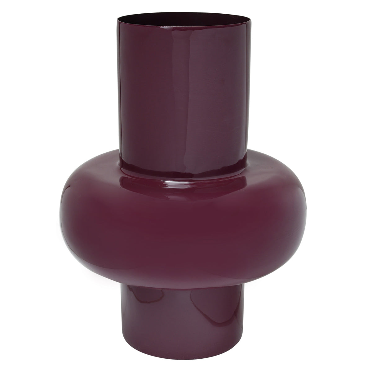 Vase Ashlyn Burgunderrot klein