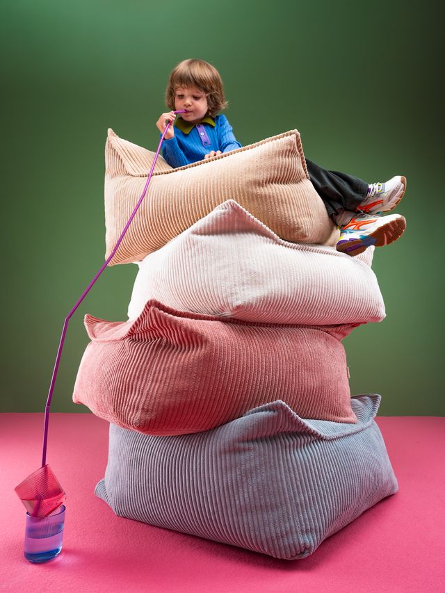 Wigiwama quadratischer Hocker - Rosa