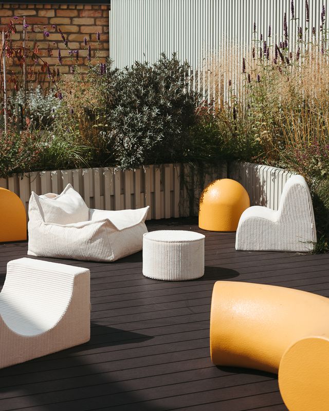 Fauteuil poire Wigiwama - Blanc