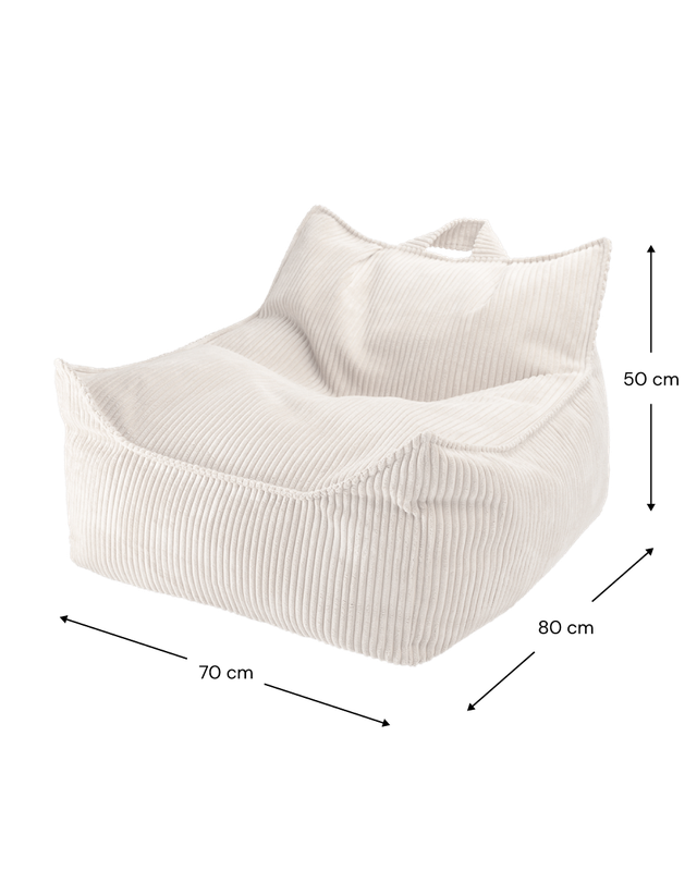 Fauteuil poire Wigiwama - Blanc