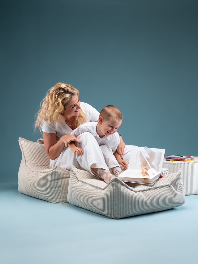 Fauteuil poire Wigiwama - Blanc