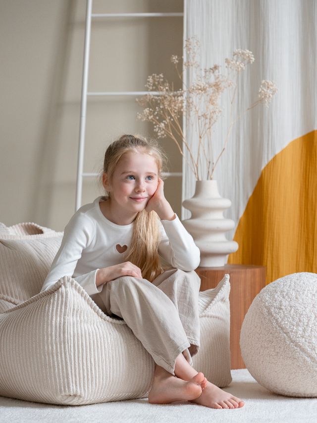 Fauteuil poire Wigiwama - Blanc