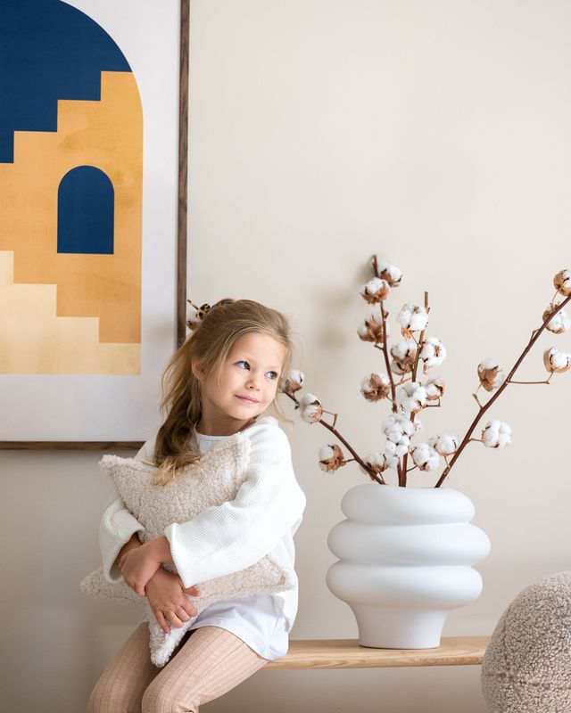 Wigiwama Coussin étoile - Crème