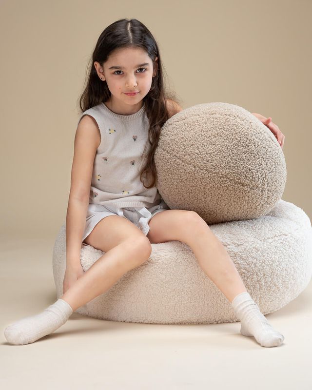 Wigiwama Ottoman - Cream