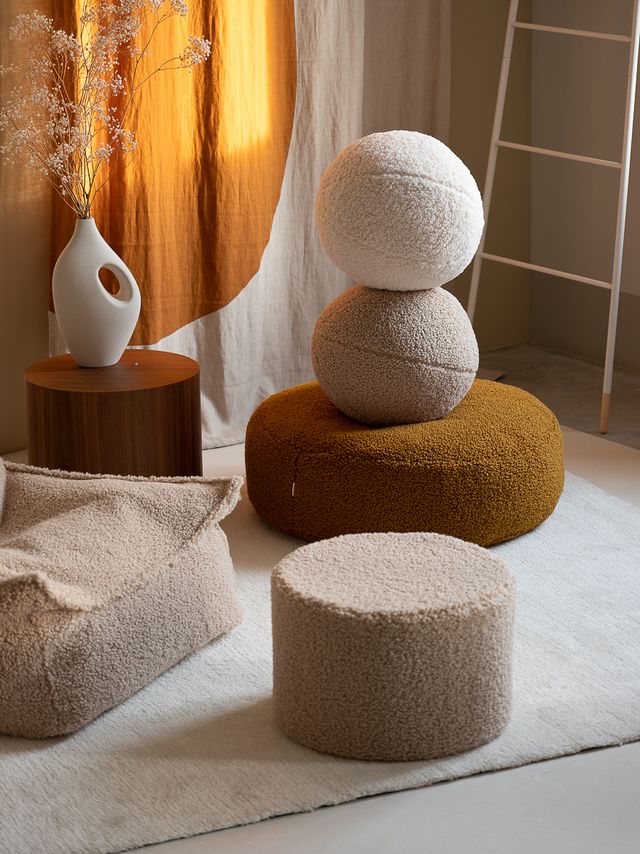 Coussin boule Wigiwama - Crème