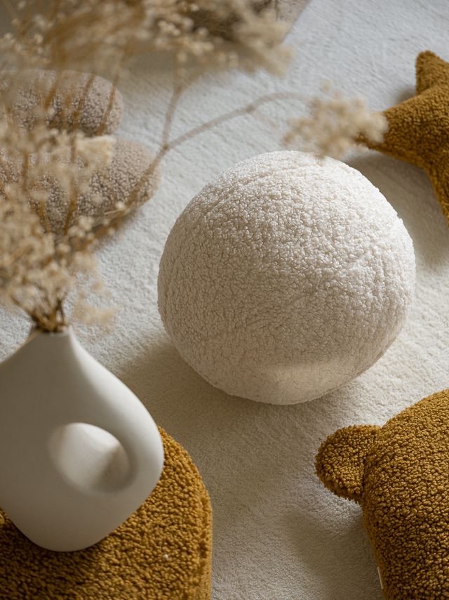 Coussin boule Wigiwama - Crème