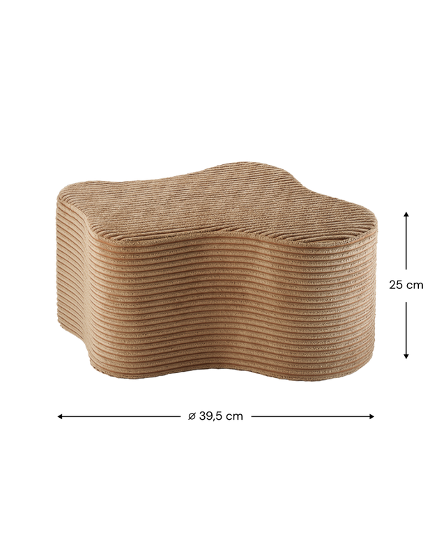 Wigiwama Wolken-Pouf - Braun