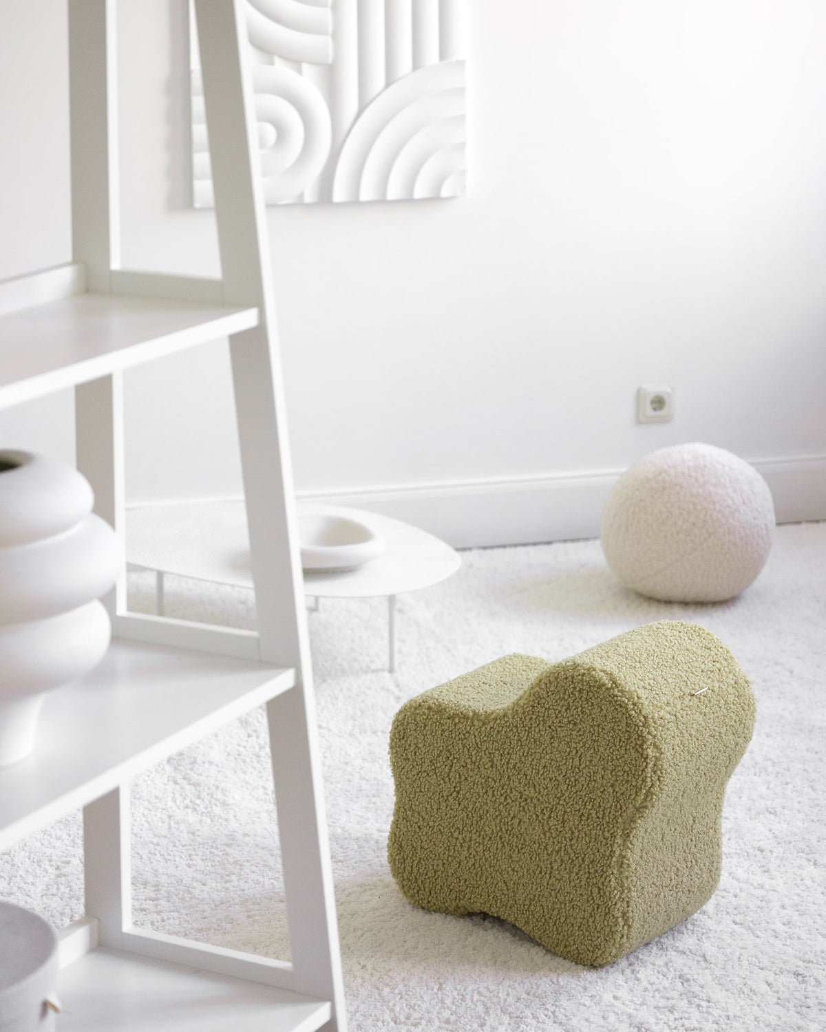 Wigiwama Wolken-Pouf - Grün