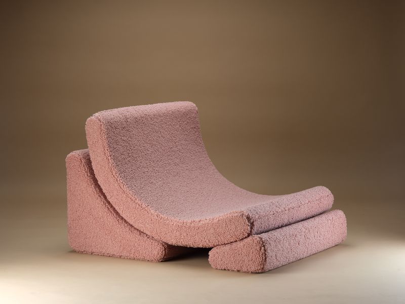 Fauteuil lune Wigiwama - Rose