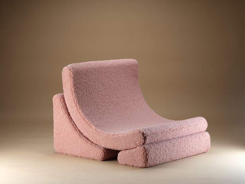 Fauteuil lune Wigiwama - Rose