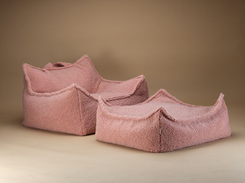 Wigiwama quadratischer Hocker - Rosa