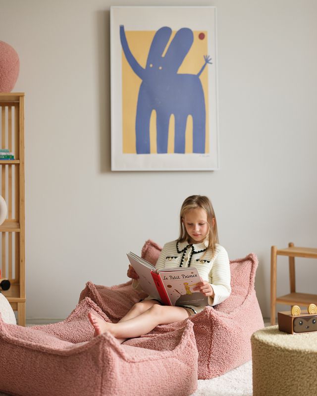 Wigiwama quadratischer Hocker - Rosa