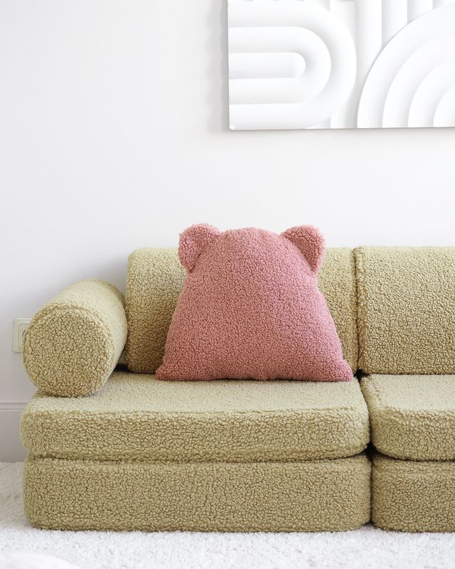 Wigiwama Bear Cushion - Pink