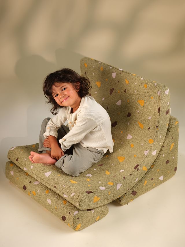 Fauteuil lune Terrazzo Wigiwama - Vert