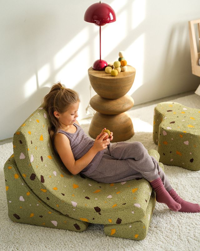 Fauteuil lune Terrazzo Wigiwama - Vert