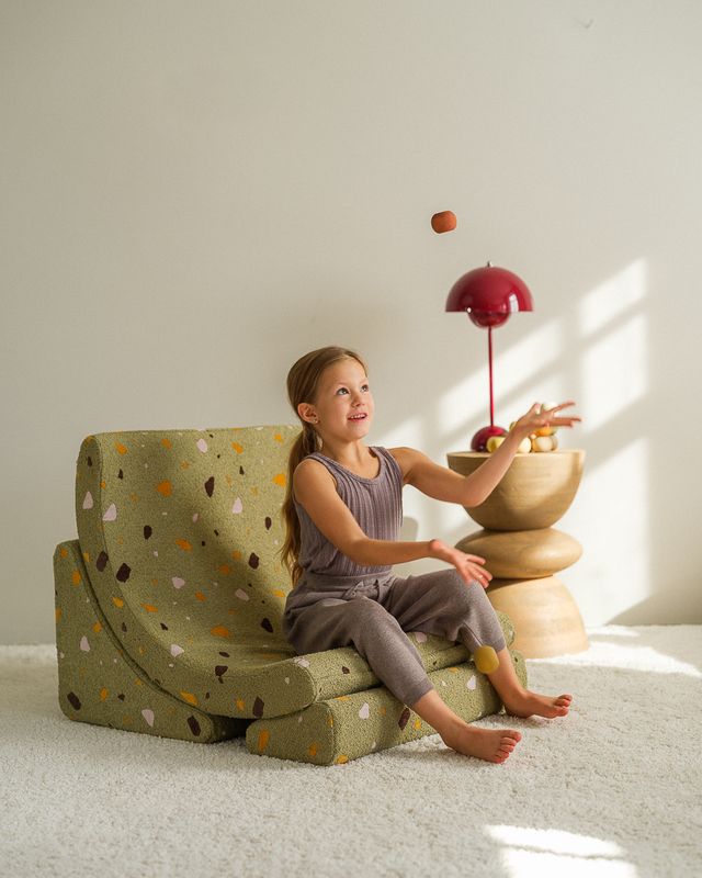 Fauteuil lune Terrazzo Wigiwama - Vert