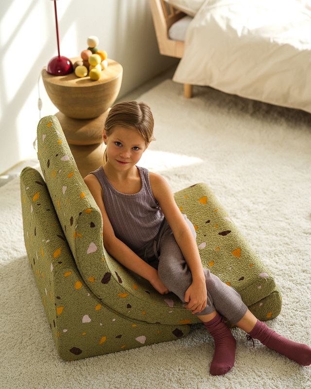 Fauteuil lune Terrazzo Wigiwama - Vert