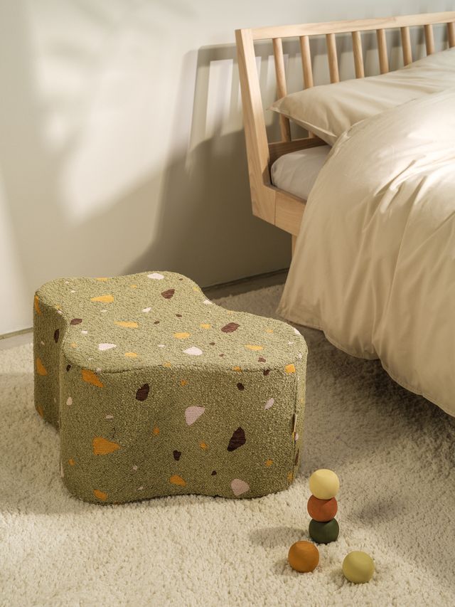 Wigiwama Terrazzo Cloud Pouf - Grün