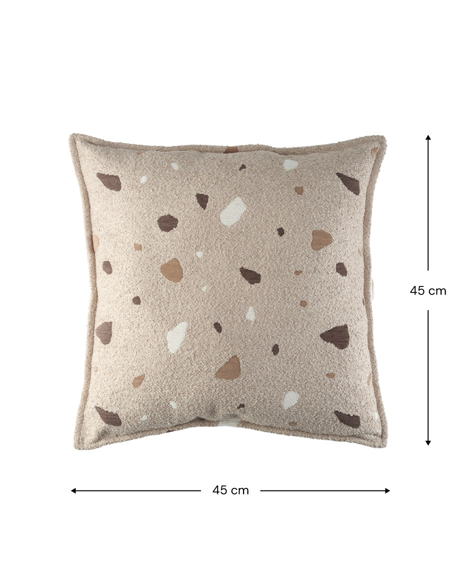 Wigiwama Terrazzo Block Cushion - Beige