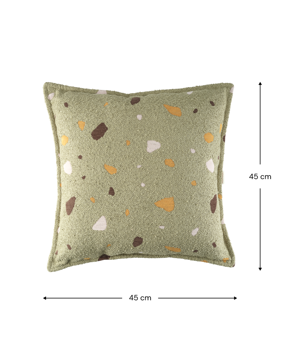 Wigiwama Terrazzo Block Cushion - Green