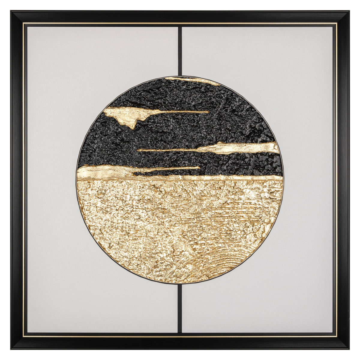 Art mural Moon noir/doré