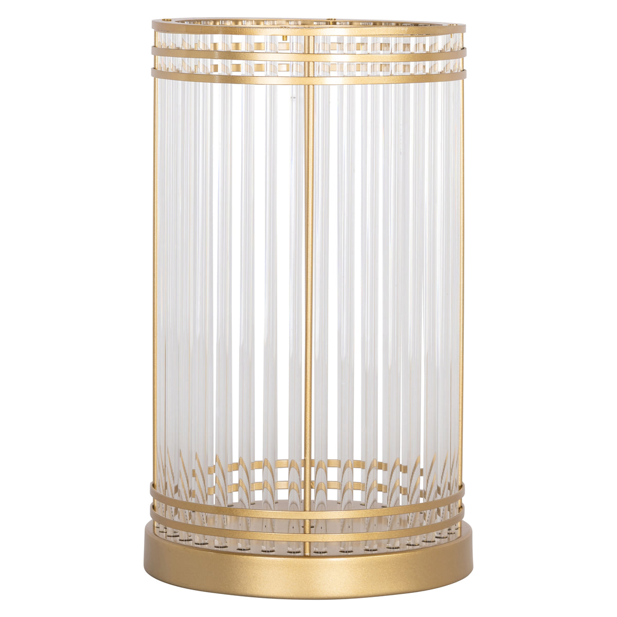 Dyara gold large hurricane lantern