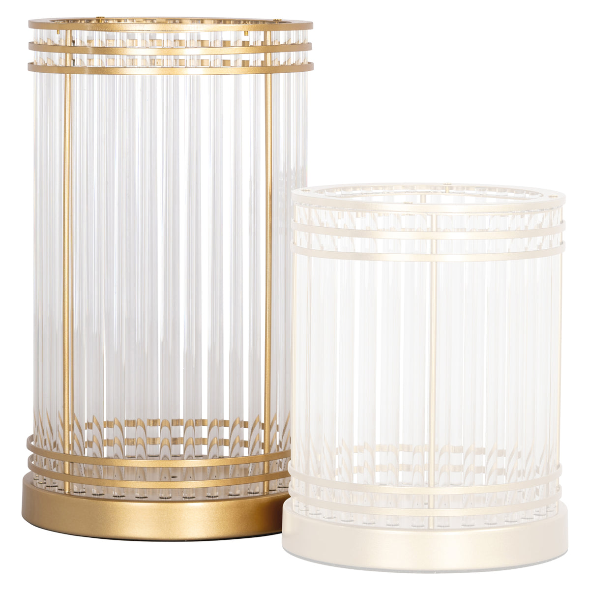 Dyara gold large hurricane lantern