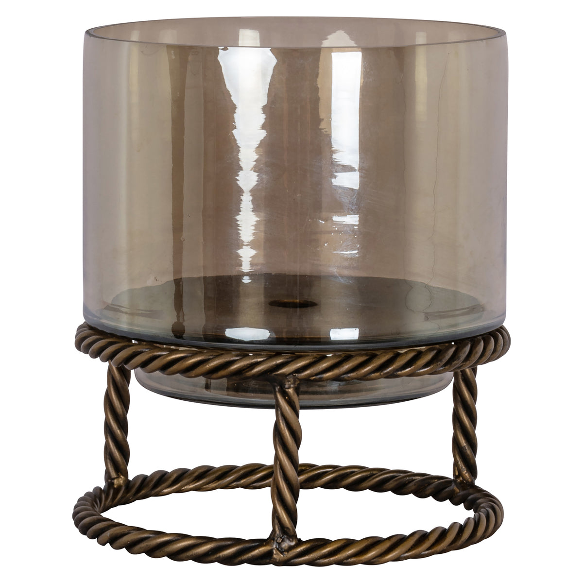 Ropia antique brass small lantern