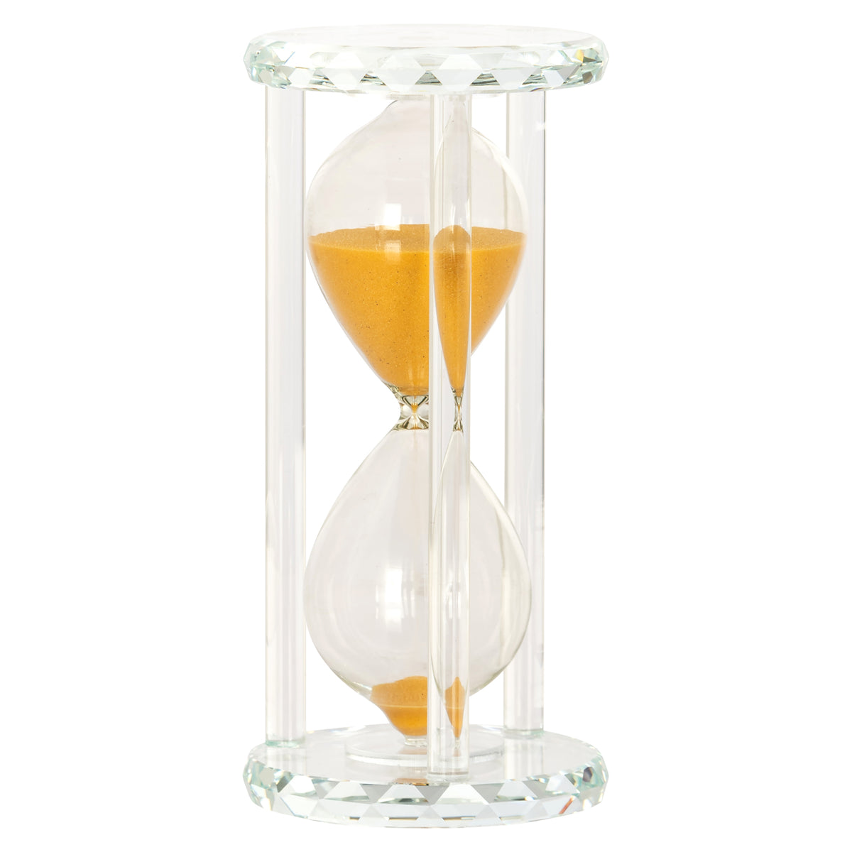 Zinia orange hourglass decorative object