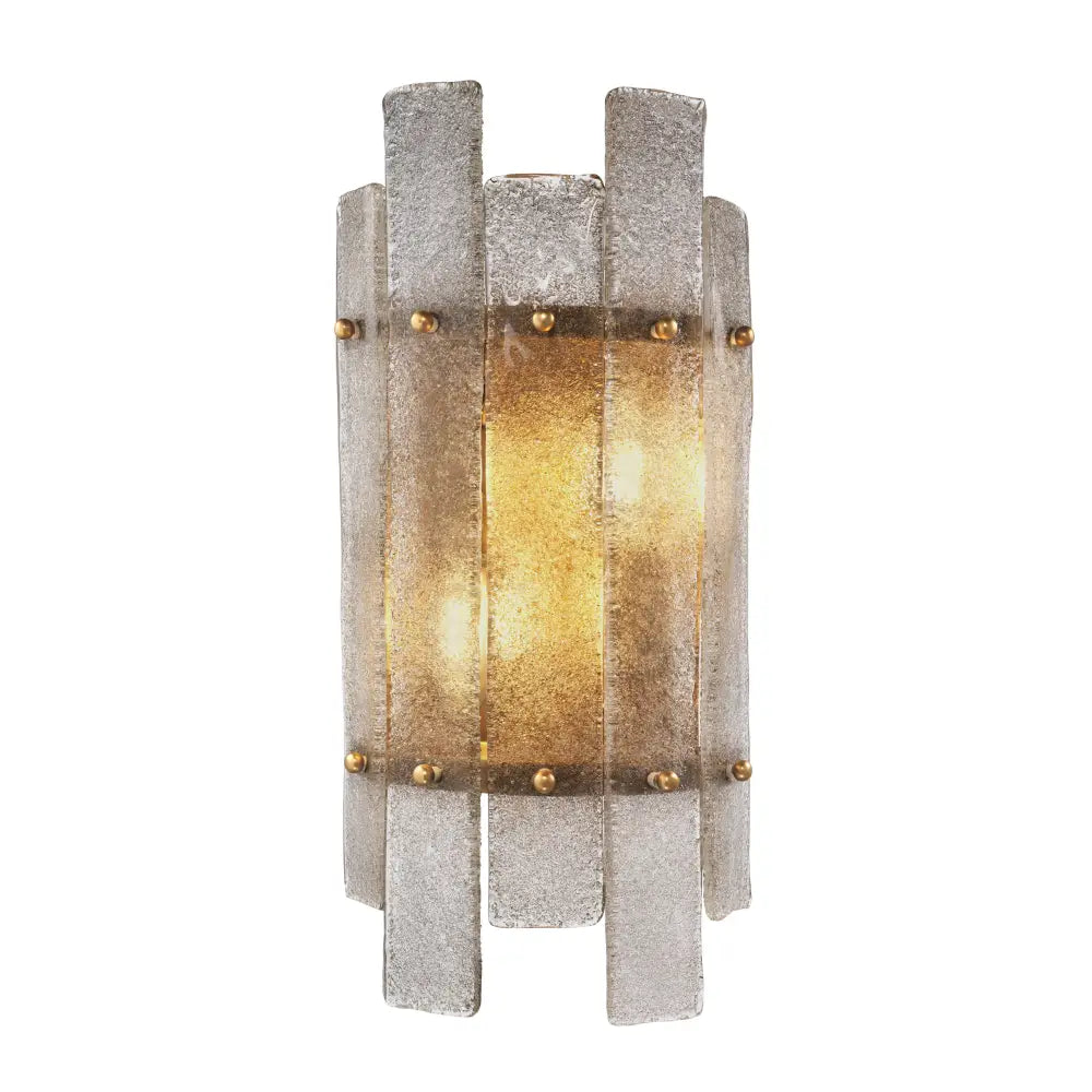 wand lamp eichholtz caprera structured glass smoke